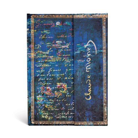 Monet (Water Lilies), Letter to Morisot Midi Lined Hardcover Journal, 144pg, 120GSM by Paperblanks (Embellished Manuscripts Collection)