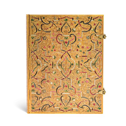 Gold Inlay, Hardcover, Ultra, Lined, Clasp Closure, 240 Pg, 120 GSM