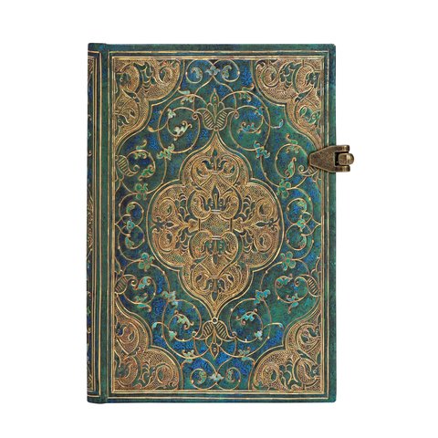 Turquoise Chronicles, Hardcover, Mini, Lined, Clasp Closure, 240 Pg, 120 GSM