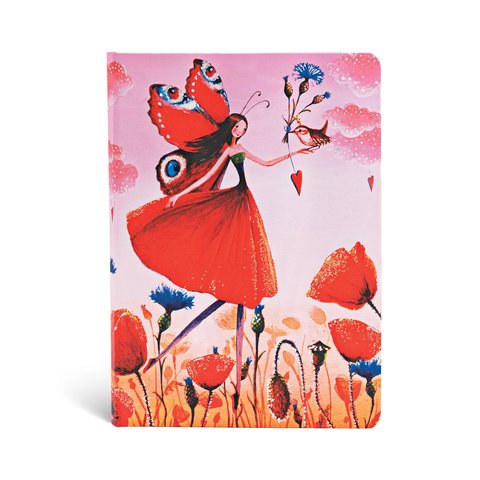 Poppy Field, Mila Marquis Collection, Hardcover, Midi, Lined, Elastic Band Closure, 176 Pg, 85 GSM