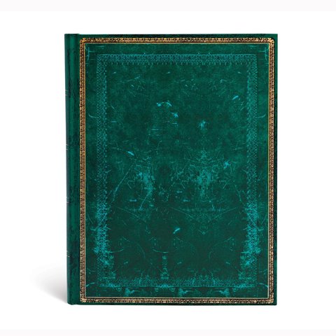 Viridian, Old Leather Collection, Hardcover Journal, Ultra, Lined, Elastic Band Closure, 144 Pg, 120 GSM
