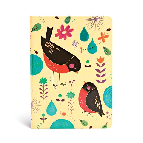 Mother Robin, Tracy Walker's Animal Friends, Hardcover, Midi, Lined, Elastic Band Closure, 176 Pg, 85 GSM