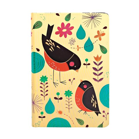 Mother Robin, Tracy Walker's Animal Friends, Hardcover, Mini, Lined, Elastic Band Closure, 176 Pg, 85 GSM
