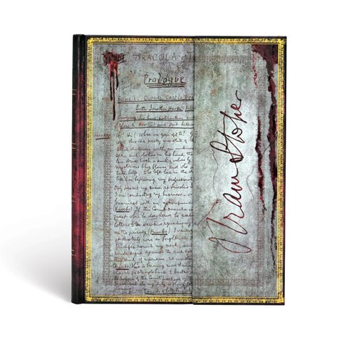 Bram Stoker, Dracula, Embellished Manuscripts Collection, Hardcover, Ultra, Unlined, Wrap Closure, 144 Pg, 120 GSM