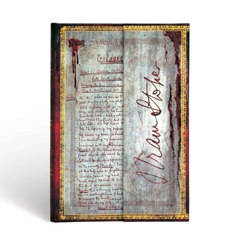 Bram Stoker, Dracula, Embellished Manuscripts Collection, Hardcover, Mini, Lined, Wrap Closure, 176 Pg, 85 GSM