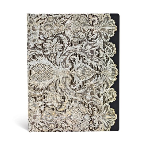 Ivory Veil, Lace Allure, 5-Year Snapshot Journal, Ultra, Elastic Band Closure, 192 Pg, 120 GSM