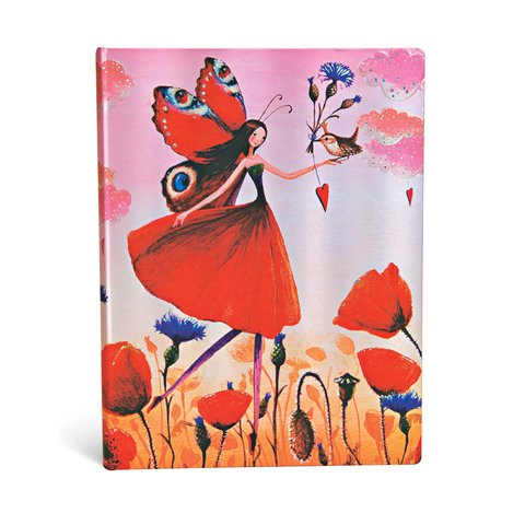 Poppy Field, Mila Marquis Collection, 5-Year Snapshot Journal, Ultra, Elastic Band Closure, 192 Pg, 120 GSM