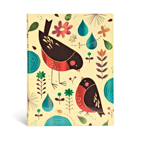 Mother Robin, Tracy Walker's Animal Friends, 5-Year Snapshot Journal, Ultra, Elastic Band Closure, 192 Pg, 120 GSM