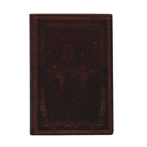 Black Moroccan Bold, Old Leather Collection, Softcover Flexi, Mini, Lined, 176 Pg, 100 GSM