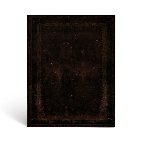 Black Moroccan Bold, Old Leather Collection, Softcover Flexi, Ultra, Unlined, 240 Pg, 100 GSM