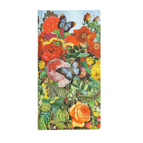 Butterfly Garden, Nature Montages, Hardcover, Slim, Lined, Elastic Band Closure, 176 Pg, 85 GSM