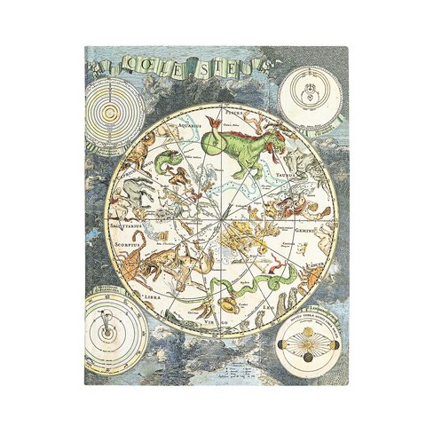 Celestial Planisphere, Early Cartography, Softcover Flexi, Ultra, Lined, 176 Pg, 100 GSM