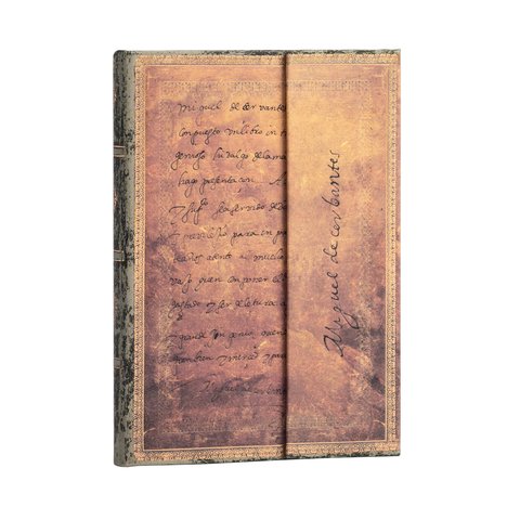 Cervantes, Letter to the King, Embellished Manuscripts Collection, Hardcover, Midi, Lined, Wrap Closure, 144 Pg, 120 GSM