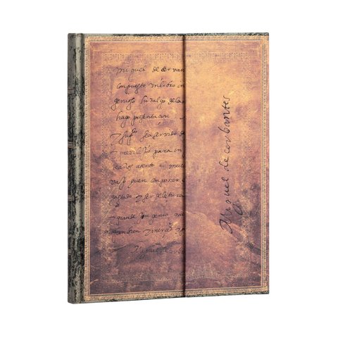 Cervantes, Letter to the King, Embellished Manuscripts Collection, Hardcover, Ultra, Lined, Wrap Closure, 144 Pg, 120 GSM