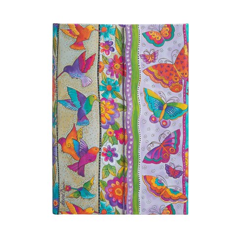 Hummingbirds & Flutterbyes, Playful Creations, Hardcover, Mini, Lined, Wrap Closure, 176 Pg, 85 GSM