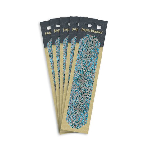 Maya Blue 5-Pack Refill, Silver Filigree Collection, Bookmark