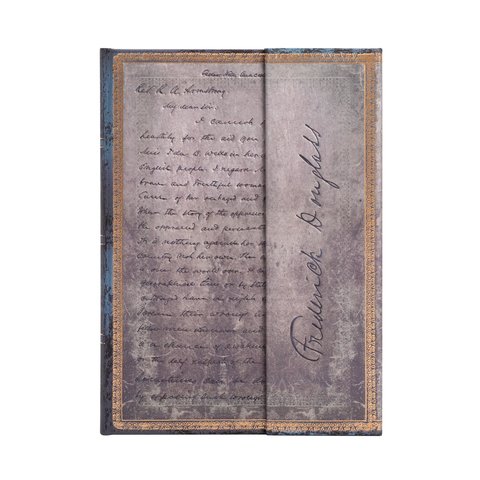 Frederick Douglass, Letter for Civil Rights, Embellished Manuscripts Collection, Hardcover, Midi, Lined, Wrap Closure, 144 Pg, 120 GSM