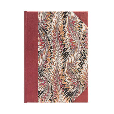 Rubedo Midi Unlined Hardcover Journal, 144pg, 120GSM by Paperblanks (Cockerell Marbled Paper)