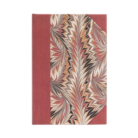 Rubedo Mini Lined Hardcover Journal, 176pg, 85GSM by Paperblanks (Cockerell Marbled Paper)