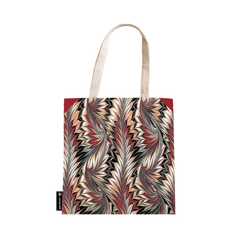 Rubedo, Cockerell Marbled Paper, Canvas Bag