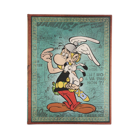 Asterix the Gaul, The Adventures of Asterix, Hardcover Journals, Ultra, Unlined, Elastic Band, 144 Pg, 120 GSM