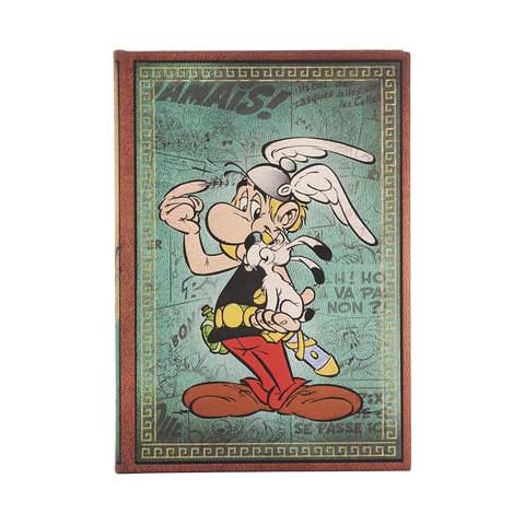 Asterix the Gaul, The Adventures of Asterix, Hardcover Journals, Midi, Lined, Elastic Band, 144 Pg, 120 GSM