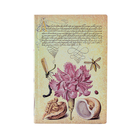 Pink Carnation Mini Lined Softcover Journal, 208pg, 80GSM by Paperblanks (Mira Botanica)