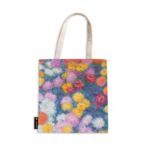 Monet's Chrysanthemums. Canvas Bags, Canvas Bag