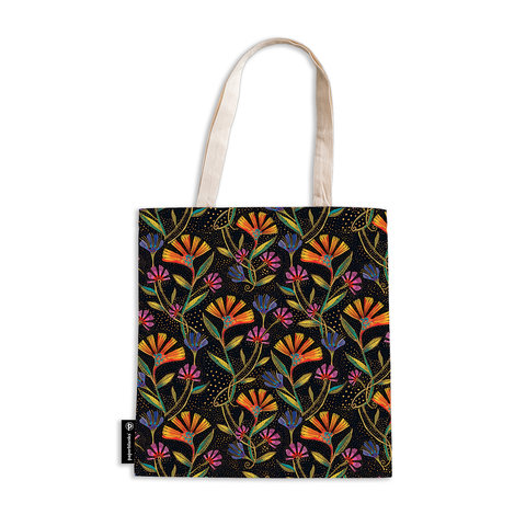 Wild Flowers Canvas Bag, Laurel Burch Collection by Paperblanks (Playful Creations)