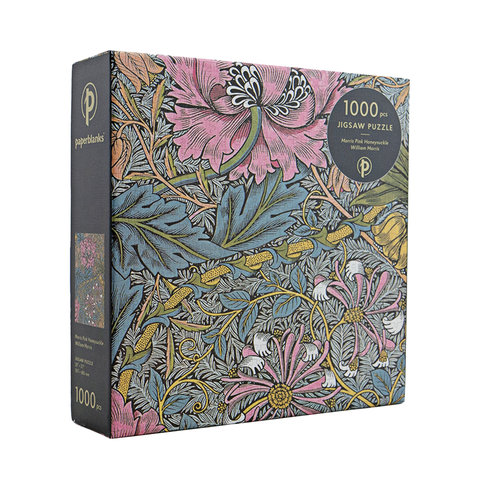 Morris Pink Honeysuckle, William Morris, Jigsaw Puzzles, Puzzle, 1000 piece