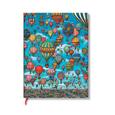 Balloon Festival, Pierre the Maze Detective, Softcover Flexis, Ultra, Lined, Elastic Band, 176 Pg, 100 GSM