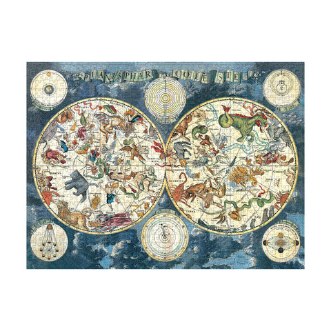 Celestial Planishere, Early Cartography, Jigsaw Puzzles, 1000 pieces