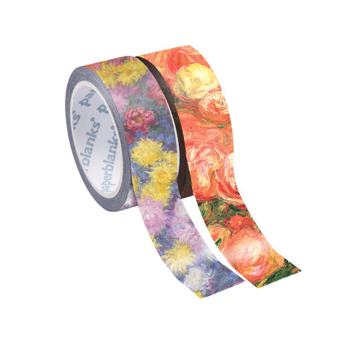 Monet's Chrysanthemums/Renoir, Letter to Morisot (1892), Washi Tape Mixed Pack