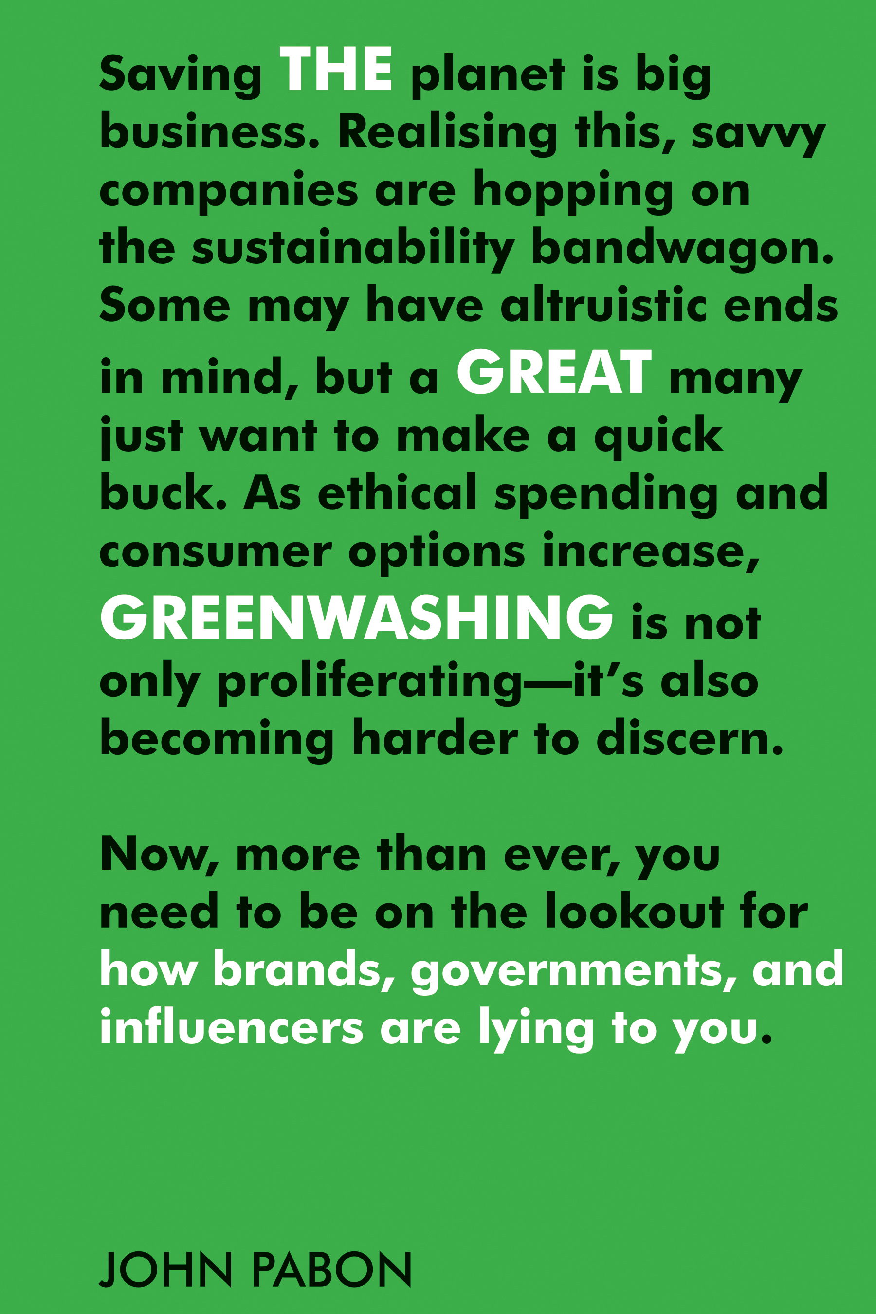 Great Greenwashing, The