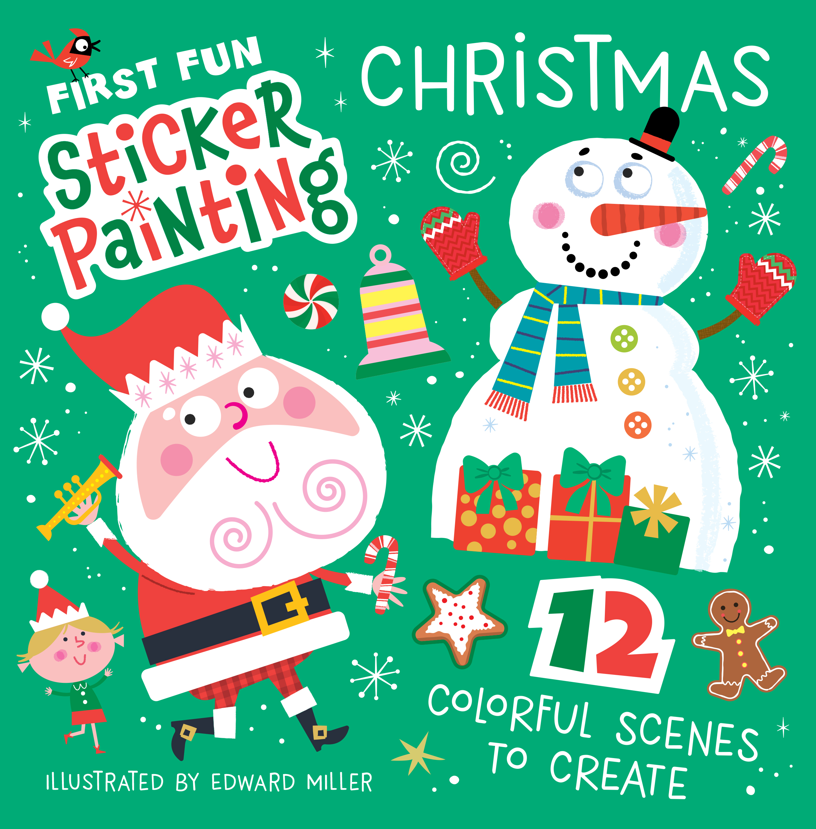 First Fun Sticker Painting: Christmas