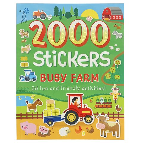 2000 Stickers Busy Farm Activity Book