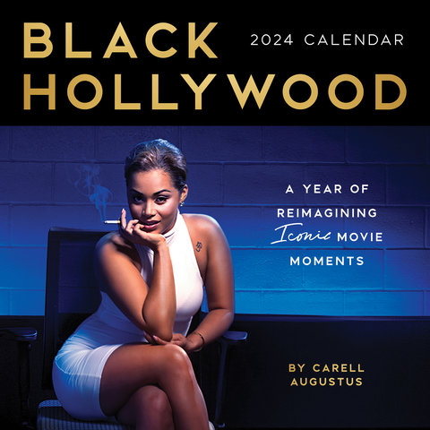 2024 Black Hollywood Wall Calendar