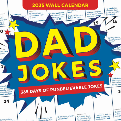 2025 Dad Jokes Wall Calendar