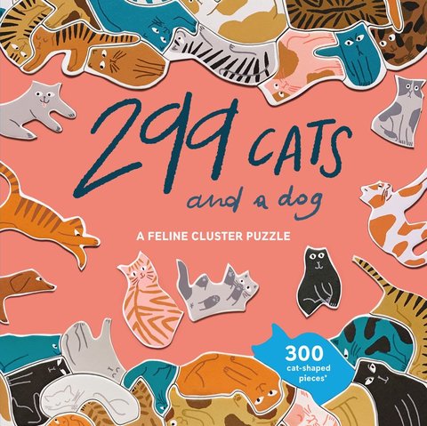 299 Cats (and a Dog) 300 Piece Cluster Puzzle