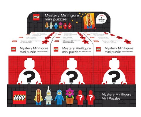 LEGO Mystery Minifigure Puzzles 12 Copy Filled Display