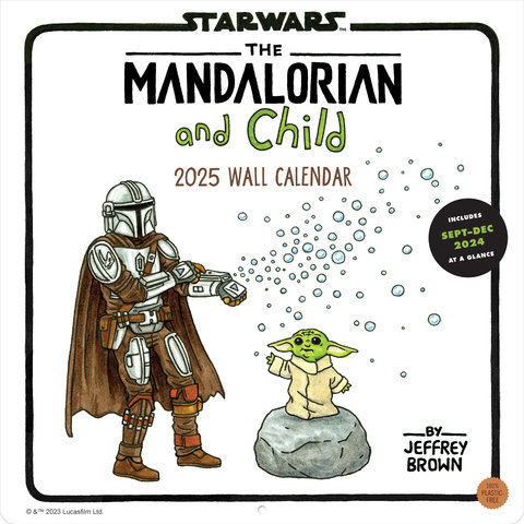 The Mandalorian and Child 2025 Wall Calendar