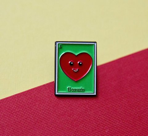 Loteria: Heart Enamel Pin