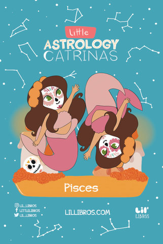 Little Astrology Catrinas: Pisces Enamel Pin