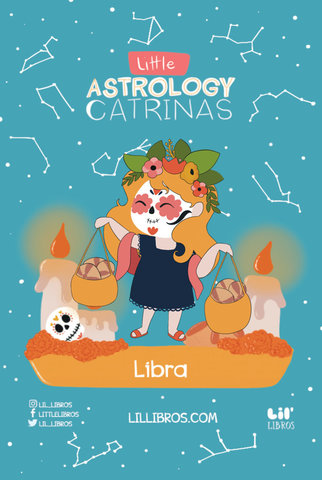 Little Astrology Catrinas: Libra Enamel Pin