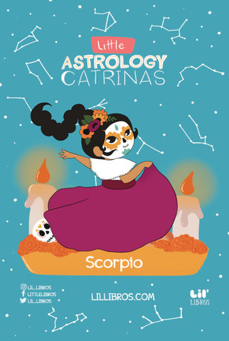 Little Astrology Catrinas: Scorpio Enamel Pin