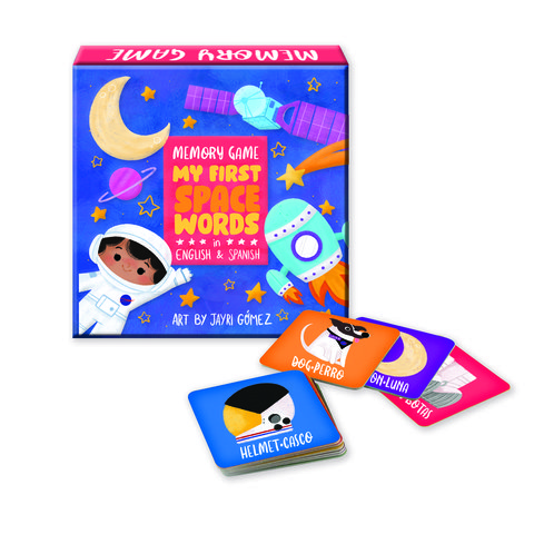 My First Space Words in English & Spanish Memory Game