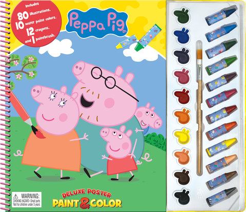 PEPPA PIG DELUXE POSTER PAINT & COLOR