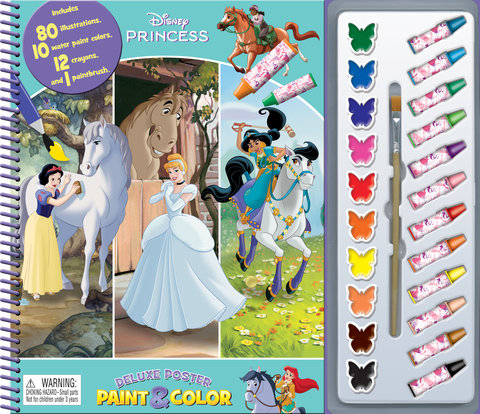 DISNEY PRINCESSES 2025 DELUXE POSTER PAINT & COLOR