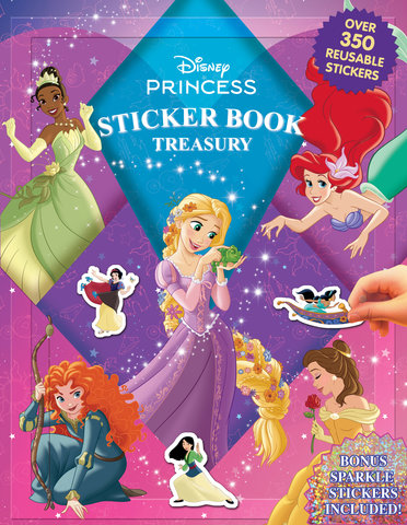 DISNEY PRINCESS (NEW) STICKER BOOK TREASURY