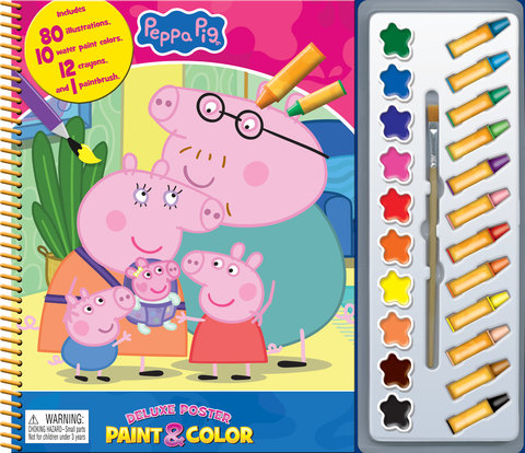 HASBRO PEPPA PIG DELUXE POSTER PAINT & COLOR